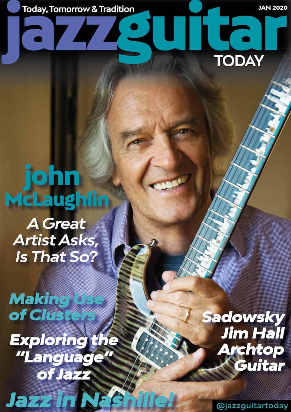 John McLaughlin - Jazz Guitar Today - January 2020 - NEW5